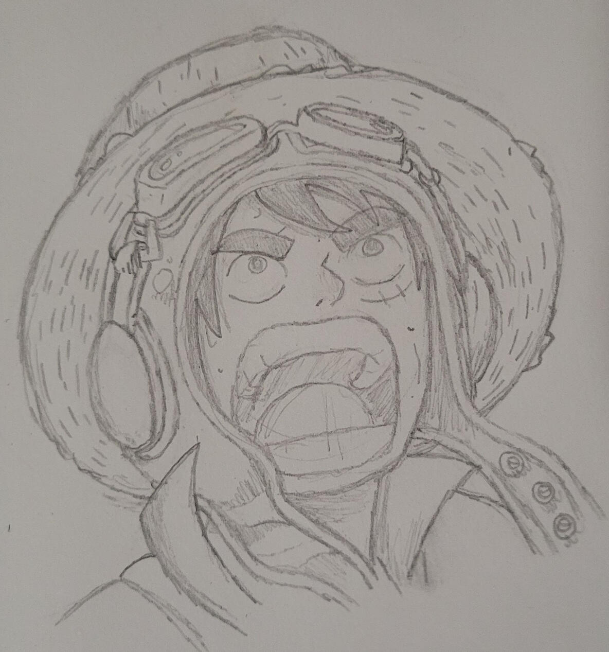 &quot;Luffy Sketch&quot; Pencil 3/20/23