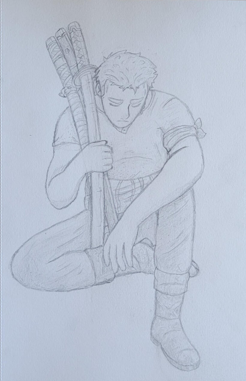 &quot;Zoro Drawtober&quot; Pencil 10/3/23